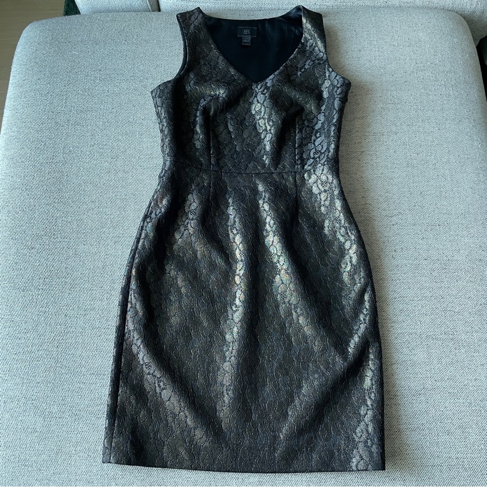 Banana Republic Metallic Lace Dress